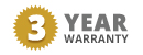 3 Year Warranty